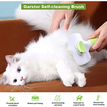Garstor Self-Cleaning Dog and Cat Brush for Effortless Grooming