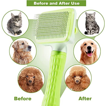 Garstor Self-Cleaning Dog and Cat Brush for Effortless Grooming