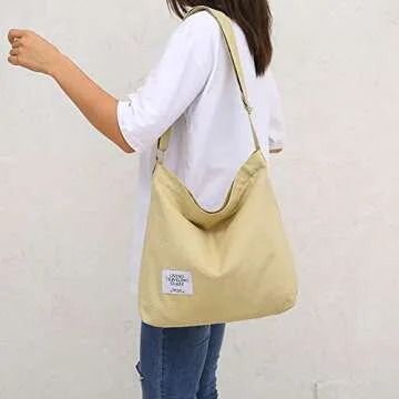 Covelin Retro Canvas Shoulder Bag for Everyday Use