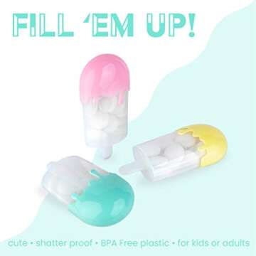 Hammont Ice Cream Acrylic Candy Boxes - 9 Pack