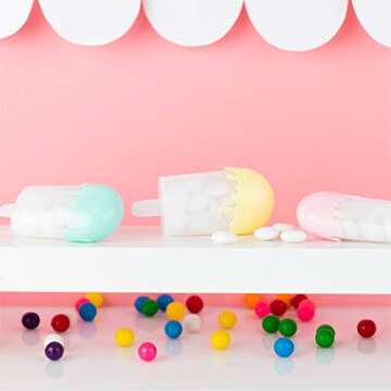 Hammont Ice Cream Acrylic Candy Boxes - 9 Pack