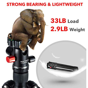 MACTREM Lightweight Tripod for Camera & Phone Mount 62 Inch