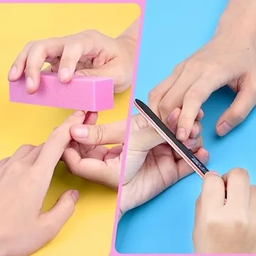 12PCS Professional Nail File Kit 100/180 Grit Salon-Quality Manicure