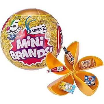 5 Surprise Mini Brands! Series 2 - Fun Mystery Pack of 4 Toys