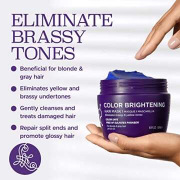 Luseta Purple Hair Mask for Blonde and Gray Hair