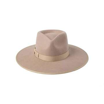 Lack of Color Women's Rancher Fedora Hat in Zulu/Sand, Medium (57 cm)