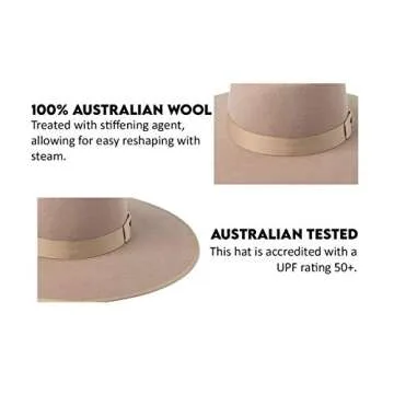 Stylish Lack of Color Women's Rancher Fedora Hat