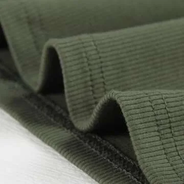 Artfish Women Sleeveless Racerback Crop Tank Top Olive Green