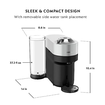 Nespresso Vertuo Pop+ Deluxe Coffee Maker with Frother