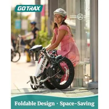 Gotrax R2 20" Folding Electric Bike with 55 Miles (Pedal-assist1) by 48V Battery, 20Mph Power by 500W, LCD Display and 5 Pedal-Assist Levels, 7-Speed & Front Shock Absorber for Off-Road Bicycle Black