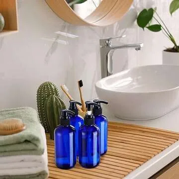 48 Clear Refillable Pump Bottles for Shampoo & Conditioner