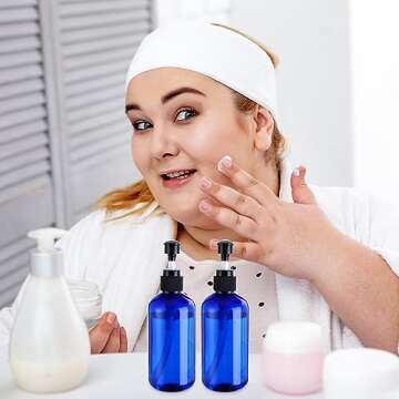 48 Clear Refillable Pump Bottles for Shampoo & Conditioner