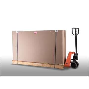 NIGHT & DAY Furniture Murphy Cube Cabinet Bed Pre-Assembled (Antique White, Queen)