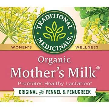 Traditional Medicinals Mother's Milk Tea - Organic Tea for Breastfeeding, Traditional Medicines Lactation Tea, Pack 1