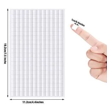 2160 Pieces Foam Square Mounts Dual-Adhesive 3D Foam Tapes 0.4 Inch Foam Pop Square Adhesive Mount for Craft DIY Art or Office Supplies, 12 Sheets