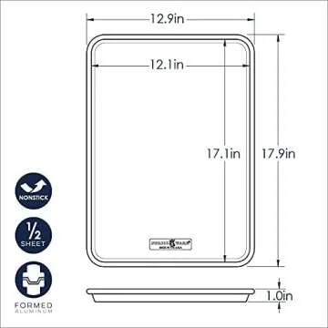Nordic Ware Naturals Nonstick Half Sheet, 2-pack