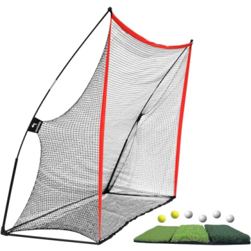 WhiteFang Golf Net Bundle for Indoor Outdoor Practice