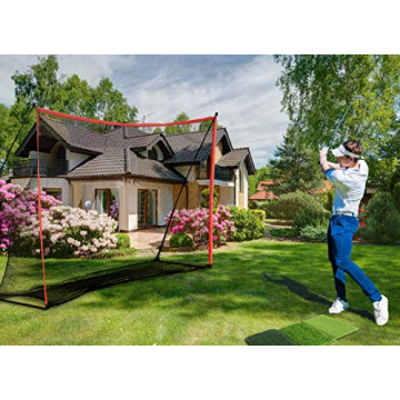 WhiteFang Golf Net Bundle for Indoor Outdoor Practice