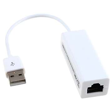 JacobsParts USB 2.0 Ethernet Adapter for Fast Internet Connection
