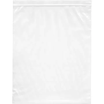 Plymor 12" x 15" (Case of 1,000), 2 Mil Zipper Reclosable Plastic Bags