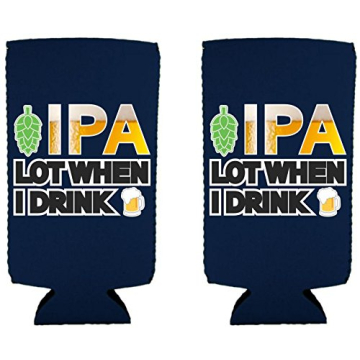 Buy Navy IPA Lot Slim Can Coolie 2 Pack
