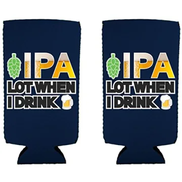 Buy Navy IPA Lot Slim Can Coolie 2 Pack