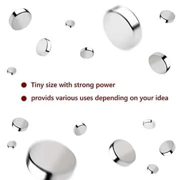 RHINOCATS Fridge Magnets - Strong Tiny Round Magnets for Crafts, 100 Pack