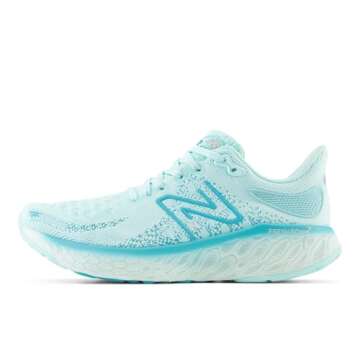 New Balance Women's Fresh Foam X 1080 V12 Running Shoe, Bright Cyan/Virtual Blue, 7
