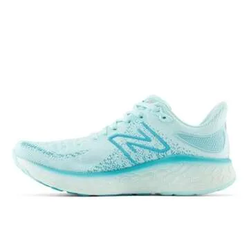 New Balance Women's Fresh Foam X 1080 V12 Running Shoe, Bright Cyan/Virtual Blue, 7