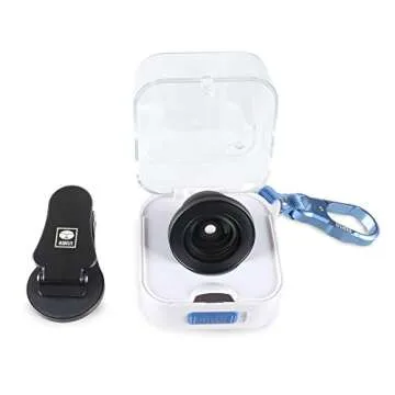 SIRUI Black 170° Fisheye Phone Lens with Multi-Purpose Clip, constructed with German Schott Glass and Aluminum Housing, for iPhone, Pixel, Samsung Galaxy and most other Camera Phones