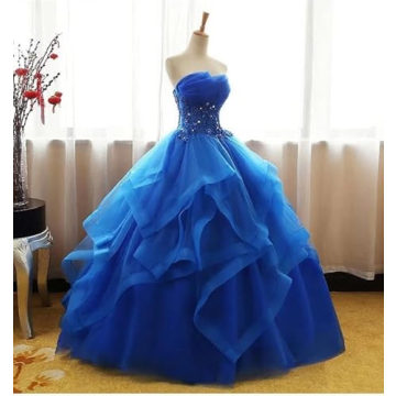 Elegant Fair Lady Lace Tulle Prom Dress for All Sizes