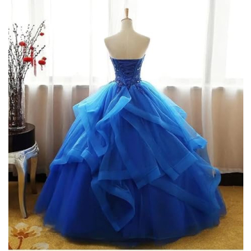 Elegant Fair Lady Lace Tulle Prom Dress for All Sizes