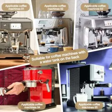 Coffee Machine Water Tank Access Funnel for Breville Esp-resso Machine, use for Coffee Machines with Water Tank on The Back, Also fits All Flat Top Coffee Machines, Food Funnel Large Funnel