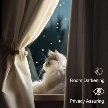 Lazzzy Beige Velvet Curtains Thermal Insulated Curtains 96 Inch Long Room Darkening Heavy Duty Soft Luxury Cream Velvet Curtains Drapes for Bedroom Window Treatment 2 Panels Rod Pocket Beige