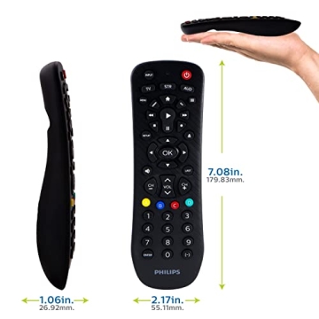 Philips Universal Remote for TVs Blu-ray Soundbars Easy Setup