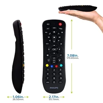 Philips Universal Remote for TVs Blu-ray Soundbars Easy Setup