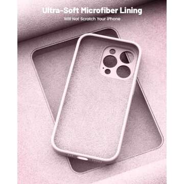 OTOFLY for iPhone 14 Pro Case, Upgraded Silicone 14 Pro Phone Case [2 Pack Screen Protectors][Camera Protection] Shockproof Women Men Girl Protective Case Cover for iPhone 14 Pro 6.1" - Ice Pink