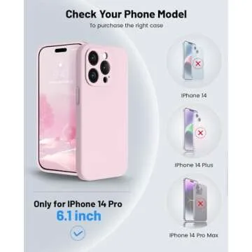 OTOFLY for iPhone 14 Pro Case, Upgraded Silicone 14 Pro Phone Case [2 Pack Screen Protectors][Camera Protection] Shockproof Women Men Girl Protective Case Cover for iPhone 14 Pro 6.1" - Ice Pink