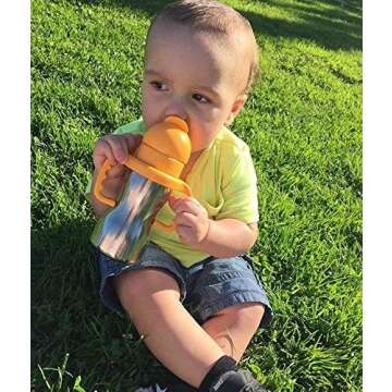 Thinkbaby Stainless Steel Thinkster Bottle, Pink (9 ounce)