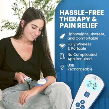 Rechargeable Wireless TENS Unit for Pain Relief