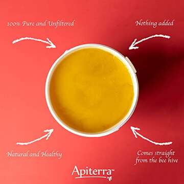 Apiterra - Raw Honey Bulk 16 lbs Bucket Unfiltered Unpasteurized 100% Pure and Natural Wildflower Ra...