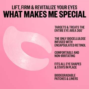 PEACE OUT Retinol Eye Lift Patches for Youthful Eyes