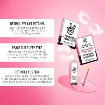 PEACE OUT Retinol Eye Lift Patches for Youthful Eyes