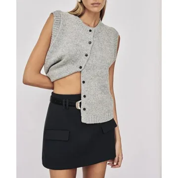 Cioatin Summer Knit Sweater Vest 2024 for Women