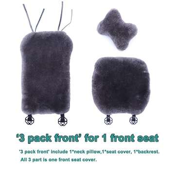 OGLAND Premium Sheepskin Car Seat Covers - Comfort & Style