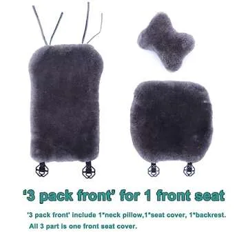 OGLAND Premium Sheepskin Car Seat Covers - Comfort & Style