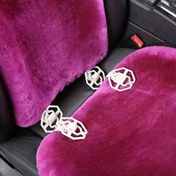 OGLAND Premium Sheepskin Car Seat Covers - Comfort & Style