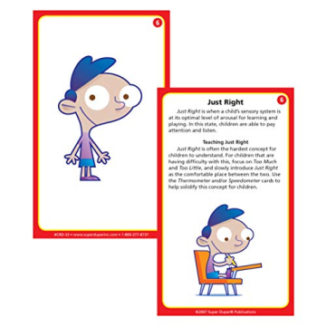 Sensory Diet Behavior Flash Cards for Kids Learning