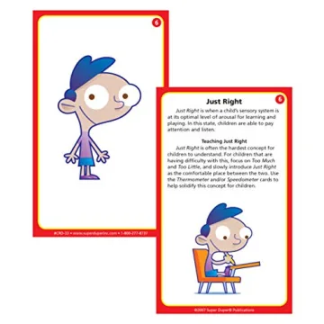 Sensory Diet Behavior Flash Cards for Kids Learning