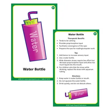 Sensory Diet Behavior Flash Cards for Kids Learning